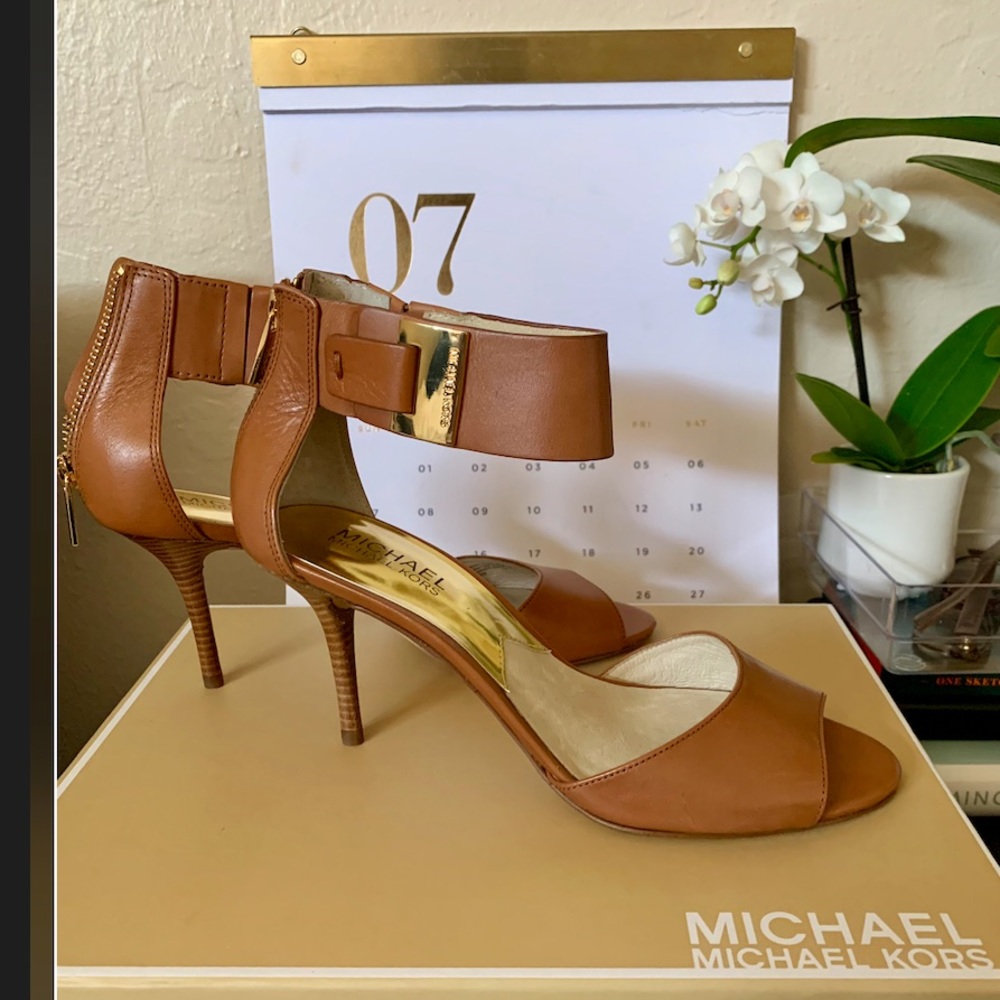 Michael Kors Guiliana Open Toe Heels